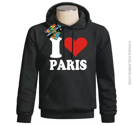 I LOVE PARIS - bluza z nadrukiem