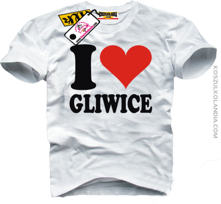 I LOVE GLIWICE - koszulka męska 2