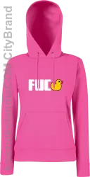 Fuck ala Duck - Bluza damska z kapturem fuchsia 