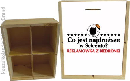 Co jest najdroższe w Seicento Reklamówka z Biedronki  - Skrzyneczka ozdobna 