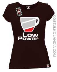 LOW POWER - koszulka damska brąz 
