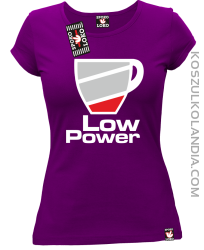 LOW POWER - koszulka damska fiolet 