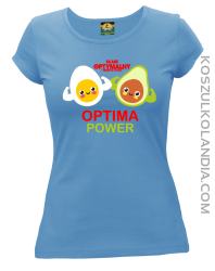 Optima Power Jajko i Avocado - koszulka damska błękitna