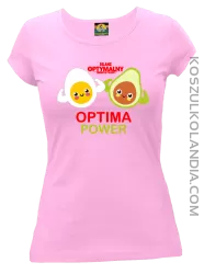 Optima Power Jajko i Avocado - koszulka damska różowa