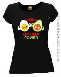 Optima Power Jajko i Avocado - koszulka damska czarna
