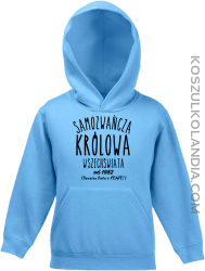 Samozwańcza Królowa wszechświata - Bluza dziecięca z kapturem błękit 