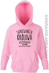 Samozwańcza Królowa wszechświata - Bluza dziecięca z kapturem jasny róż 