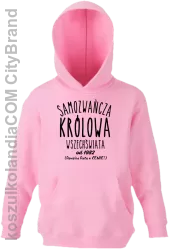 Samozwańcza Królowa wszechświata - Bluza dziecięca z kapturem jasny róż 