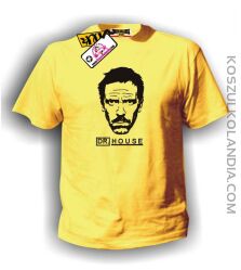 Koszulka męska DR HOUSE żółta