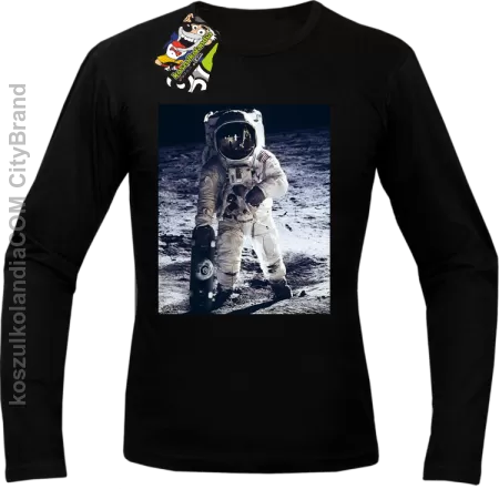 Kosmonauta z deskorolką -  Longsleeve męski