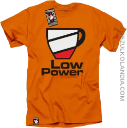 LOW POWER - koszulka męska pomarańcz 