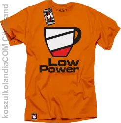 LOW POWER - koszulka męska pomarańcz 