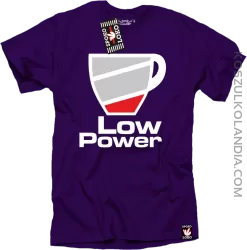 LOW POWER - koszulka męska fiolet 