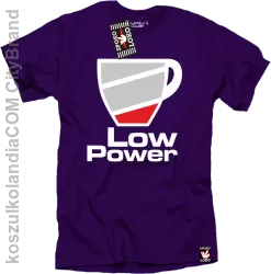 LOW POWER - koszulka męska fiolet 