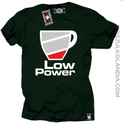 LOW POWER - koszulka męska butelkowa 