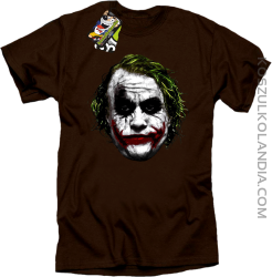 Joker Face Logical - koszulka męska brązowa