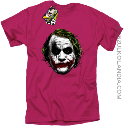 Joker Face Logical - koszulka męska fuksja