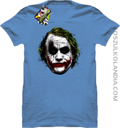 Joker Face Logical - koszulka męska błękitna