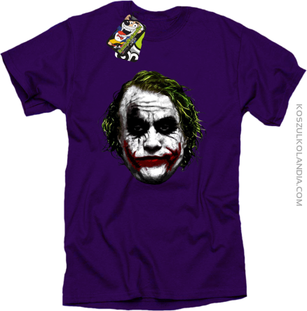 Joker Face Logical - koszulka męska fioletowa