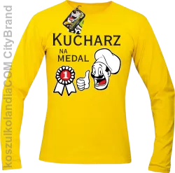 Kucharz na medal-Longsleeve męski żółty