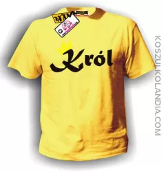 Koszulka męska KRÓL żółta