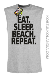 Eat Sleep Beach Repeat - Bezrękawnik męski melanż