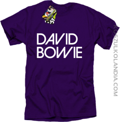 DAVID BOWIE - koszulka męska - Fioletowy