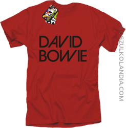 DAVID BOWIE - koszulka męska - Czerwony