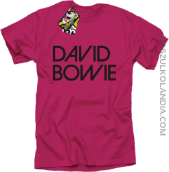 DAVID BOWIE - koszulka męska - Fuksja Róż