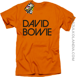 DAVID BOWIE - koszulka męska - Pomarańczowy