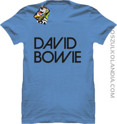 DAVID BOWIE - koszulka męska - Błękitny