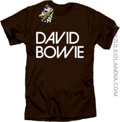 DAVID BOWIE - koszulka męska - Brązowy