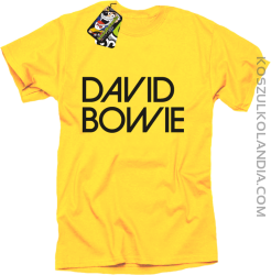 DAVID BOWIE - koszulka męska - Żółty
