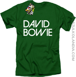 DAVID BOWIE - koszulka męska - Zielony