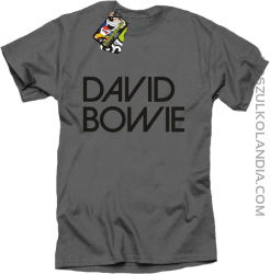 DAVID BOWIE - koszulka męska - Szary