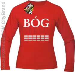 Bóg SEKSU - Longsleeve męski red