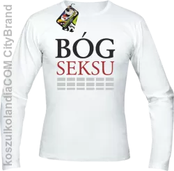 Bóg SEKSU - Longsleeve męski biała