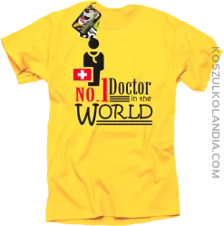 No1 Doctor in the world - Koszulka męska żółta