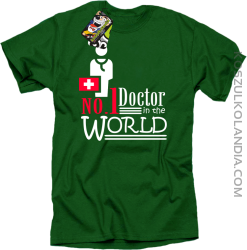 No1 Doctor in the world - Koszulka męska zielona 