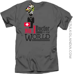 No1 Doctor in the world - Koszulka męska szara 