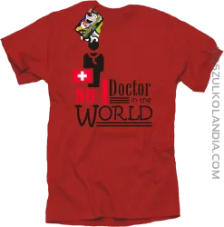 No1 Doctor in the world - Koszulka męska czerwony 