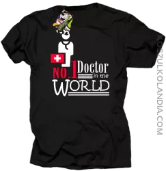No1 Doctor in the world - Koszulka męska czarna 