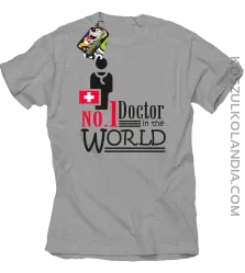 No1 Doctor in the world - Koszulka męska melanż 