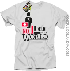 No1 Doctor in the world - Koszulka męska biała 