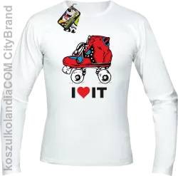 I love rolls rolki retro style it - Longsleeve męski biała