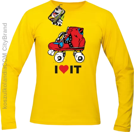 I love rolls rolki retro style it - Longsleeve męski