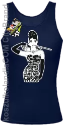 Audrey Hepburn RETRO-ART - Top damski granat 