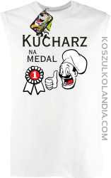 Kucharz na medal-Bezrękawnik męski biały