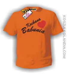 Koszulka KOCHANA BABUNIA pomarańczowa