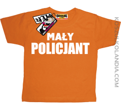 Mały Policjant - super koszulka dziecięca - pomarańczowy